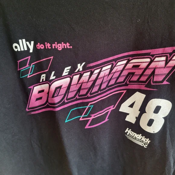 2021 Alex Bowman Ally Racing Motorsports Hendrick Shirt XLno stains just the l - Picture 2 of 4